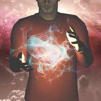 Man manipulates energy or matter